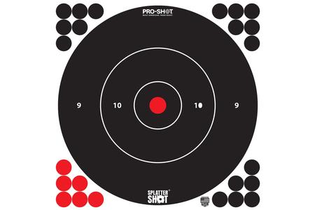 PROSHOT 12B-WHTE-5PK     12 SPLATTER BULLSEYE TRG