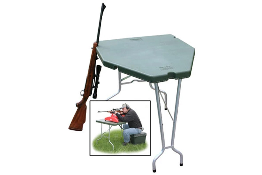 MTM Predator Portable Benchrest Shooting Table, Forest Green