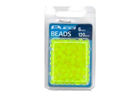 6MM BEAD CLEAR/CHART 120PK.