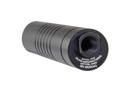 INLAND 1910 OFFSET 6.25 INCH ALUMINUM BLACK TYPE III  .30 SUPPRESSOR, 5/8X24 