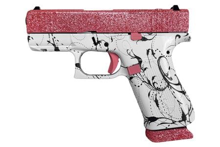 9MM LUGER 15+1 3.41 BLACK GMB BARREL, GLAMOUR GLOCK PINK CERAKOTE OPTIC READY