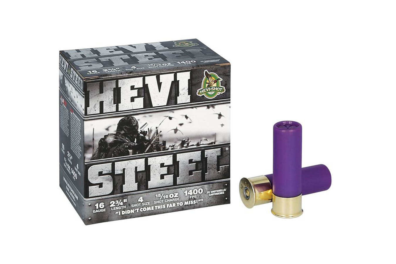 Hevi Shot 16-Gauge 2 3/4 Inch 4 Shot 15/16oz Hevi-Steel 25/Box