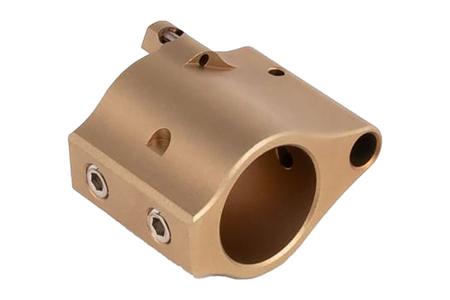 AR-15 SOLID SS ADJUSTABLE GAS BLOCK .750 TAN