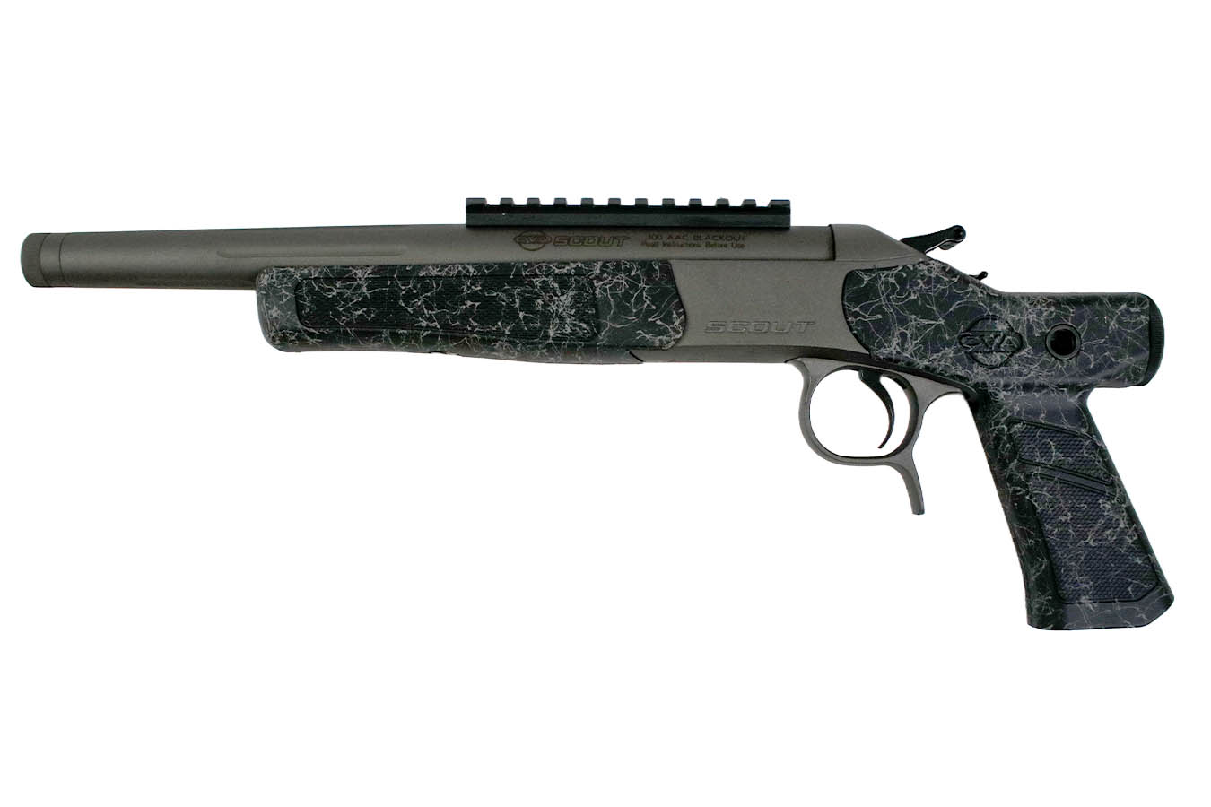 CVA Scout XP 300 Blackout Single-Shot Pistol w/ Black Web Finish