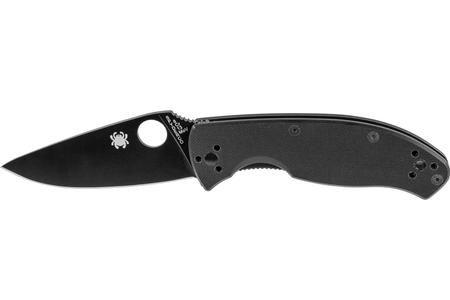 TENACIOUS BLACK G-10, BLACK PLAIN EDGE