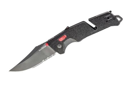SOG 11-12-02-41  TRIDENT AT BLK/RED SERRATED