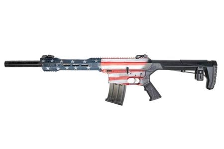 GFORCE ARMS GF25 AR-12 SEMI AUTO 12GA SHOTGUN AMERICN FLAG FINISH