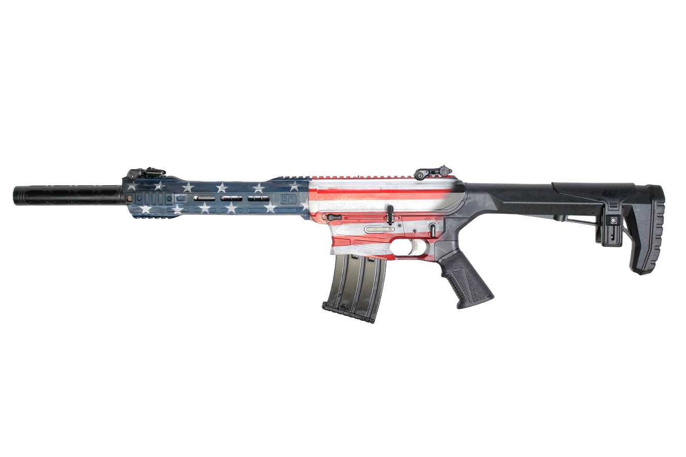 GForce GF25 12 Gauge AR-12 Shotgun with American Flag Finish