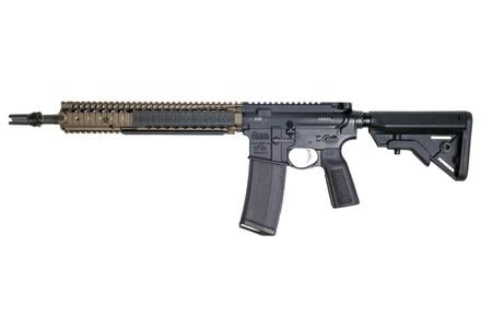 DANIEL DEFENSE M4A1 14.5 BBL WITH PINNED SILENCERCO 3 PRONG FLASH HIDER  FDE RIS RAIL  FDE B5 F