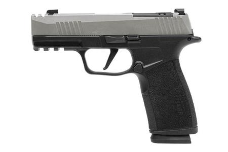 9MM, 3.1IN, COMP, 2-TONE STAINLESS (2) 17RD STEEL MAG, OPTIC READY