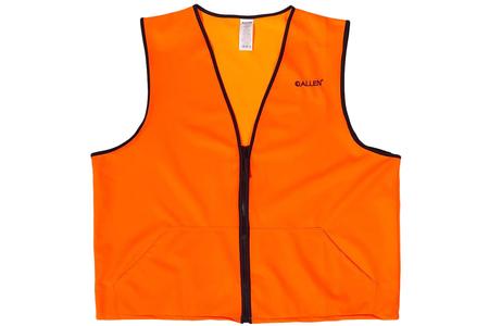 ALLEN DELUXE HUNTING VEST ORANGE X-LARGE 2 FRONT POCKETS