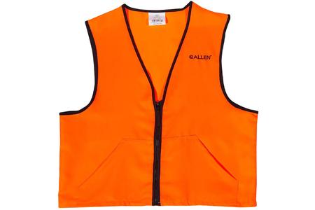 ALLEN DELUXE HUNTING VEST ORANGE MEDIUM 2 FRONT POCKETS