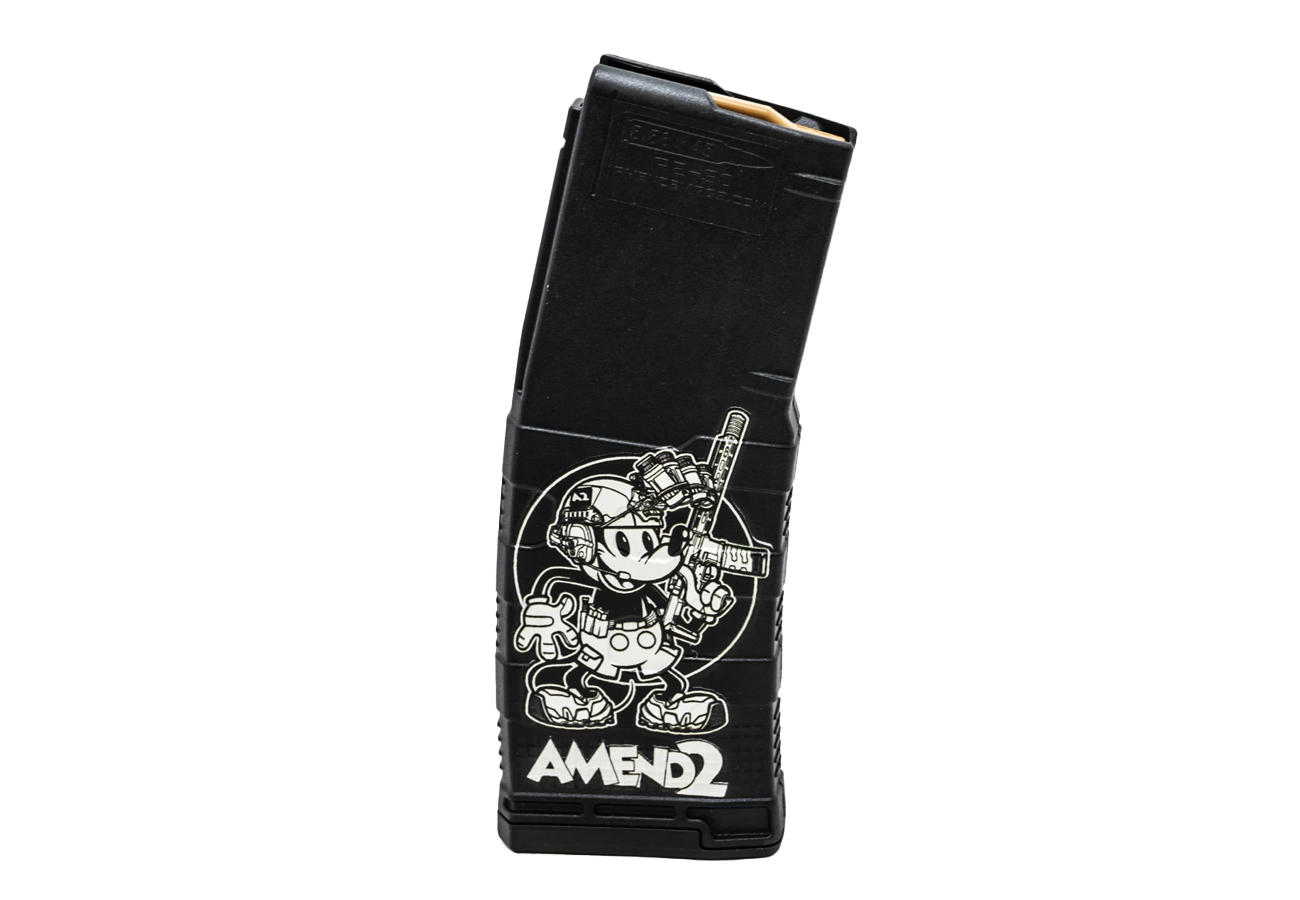 Amend2 AR-15 MOD-3 5.56 30-Round Steamboat Willie Polymer Magazine