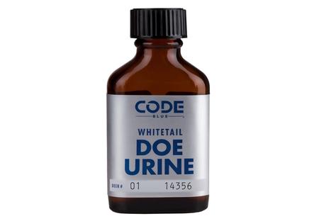 CODE BLUE DEER LURE DOE URINE 1FL OUNCE BOTTLE