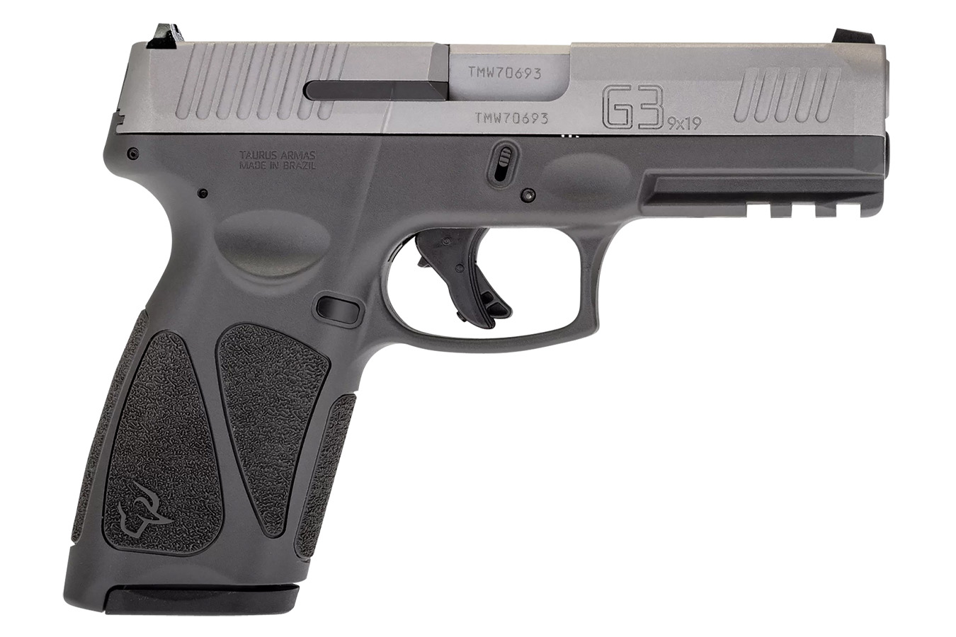 Taurus G3 9mm Full-Size Pistol with Gray Frame Stainless Steel Slide