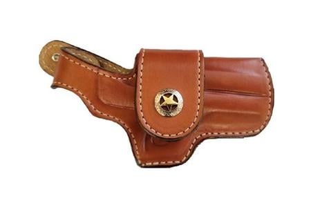 BOND ARMS DRIVING HOLSTER RH THUMBSNAP LEATHER TAN W/STAR