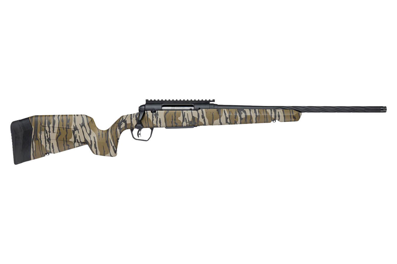 Savage Axis 2 Pro 350 Legend Bolt-Action Rifle with Mossy Oak Bottomland Camo Finish and Threaded Barrel