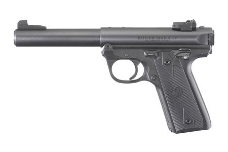 MARK IV 22/45 22 LR 10+1, 5.50` STAINLESS BULL BARREL, BLUED DRILLED  TAPPED