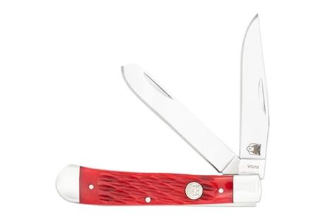 COBRATEC TRAPPER TWO BLADE G-10 RED/SS SLIP JOINT