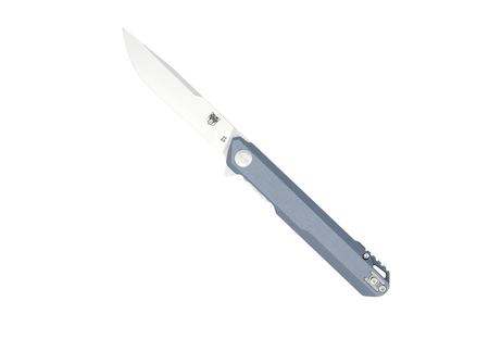 COBRATEC MONARCH 3.5 FOLDER GREY D2 STEEL W/CLIP