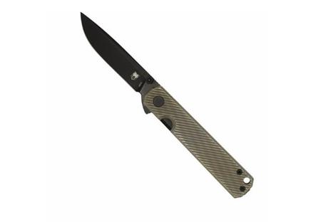 COBRATEC BLACKJACK FOLDER 3 G-10 BLACK TITANIUM BRZ SCALE