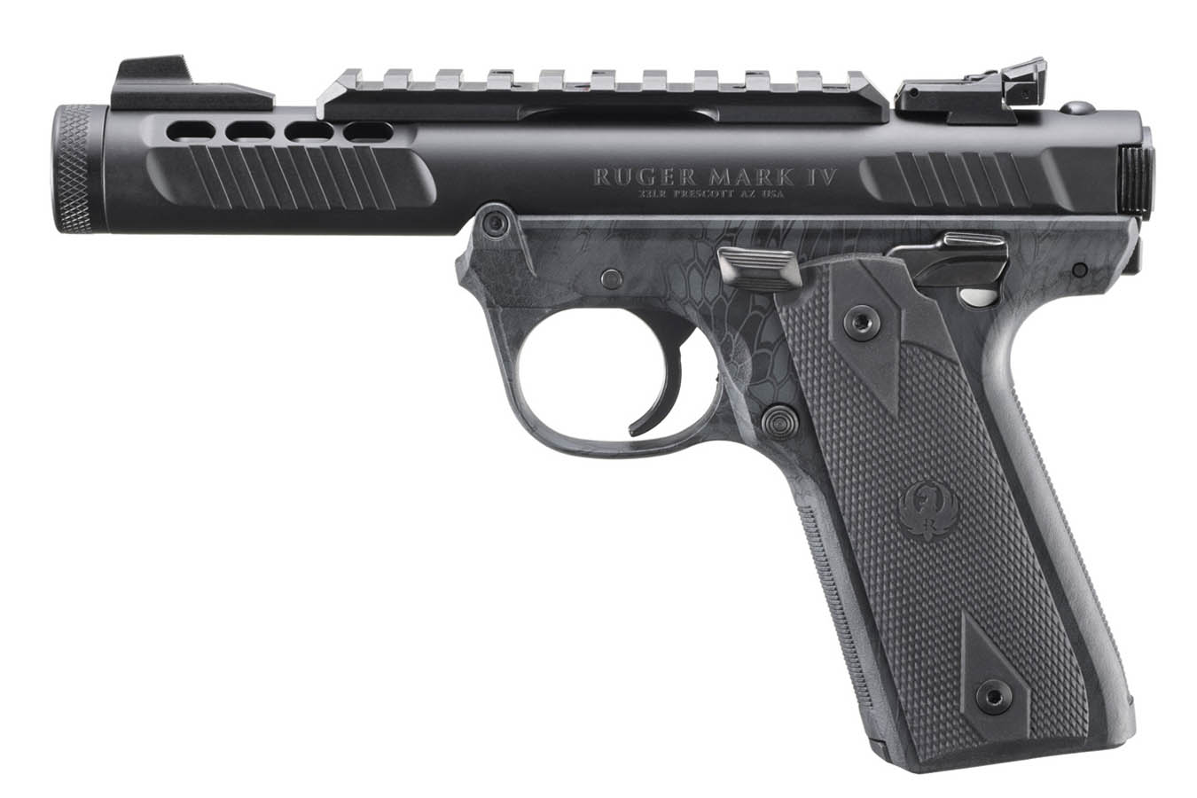 Ruger Mark IV 22/45 Lite 22LR Rimfire Pistol with Kryptek Typhon Camo Dipped Polymer Finish
