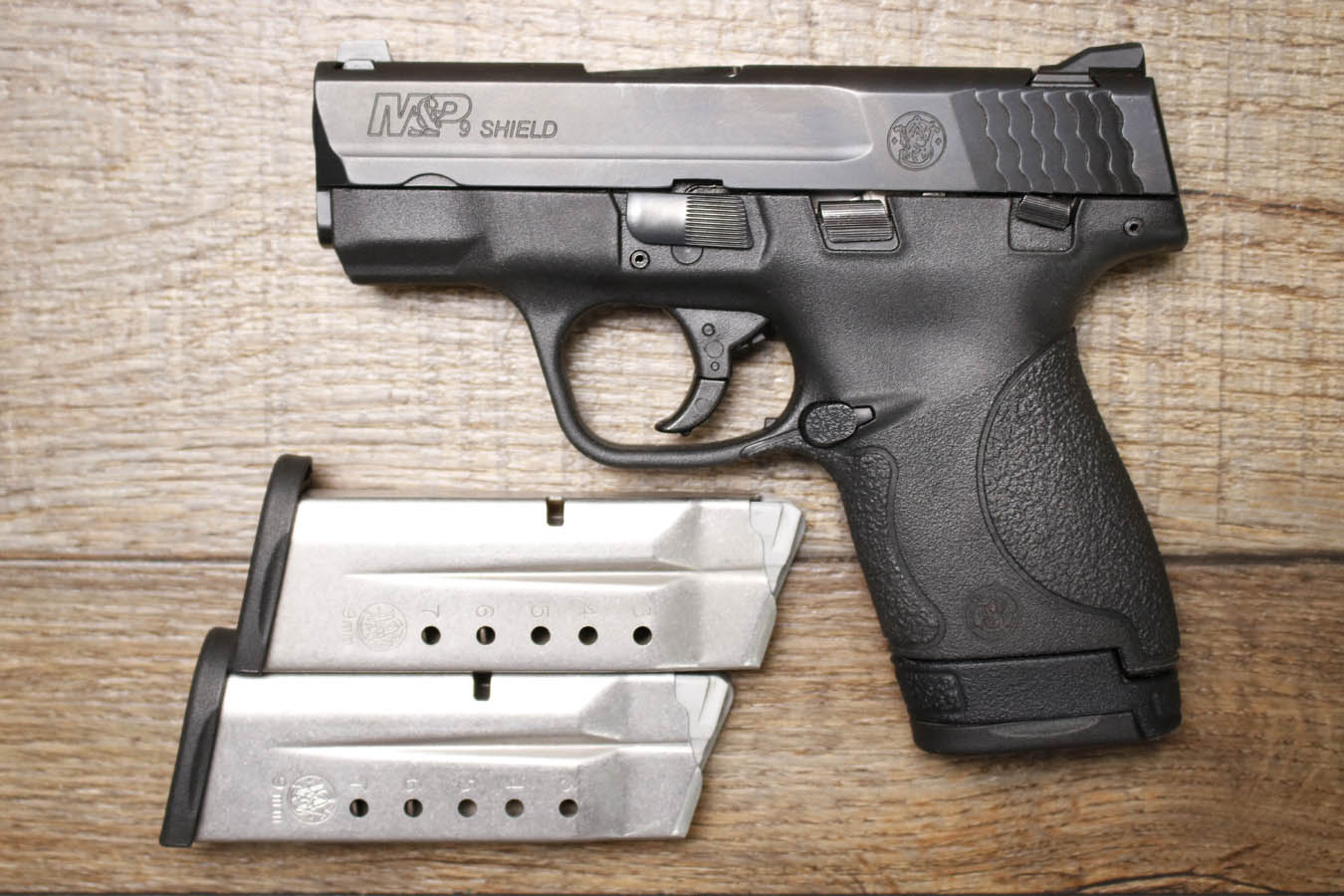 Smith & Wesson M&P9 Shield 9mm Police Trade-In Pistol with Three Magazines