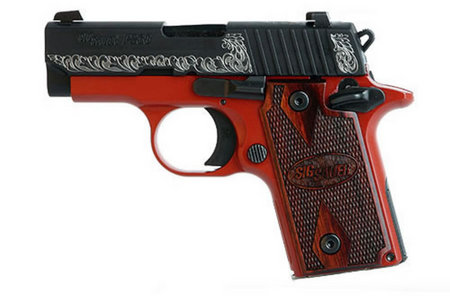 P238 380ACP LADY WITH ROSEWOOD GRIPS