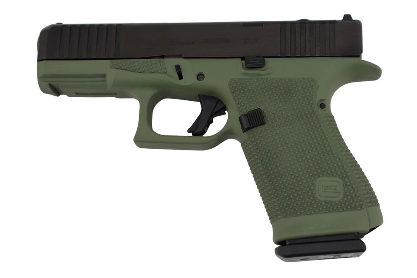 Glock 19 Gen6 9mm Optic Ready Pistol with OD Green Two-Tone Finish