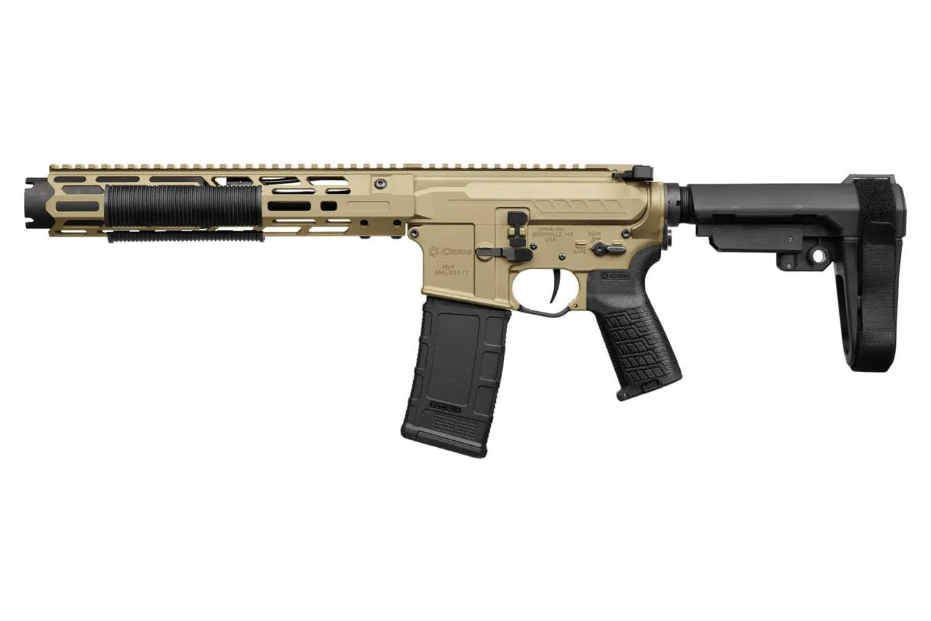 CMMG ZEROED BANSHEE Mk4 300 Blackout AR Pistol with Coyote Tan Cerakote Finish (Unsuppressed)