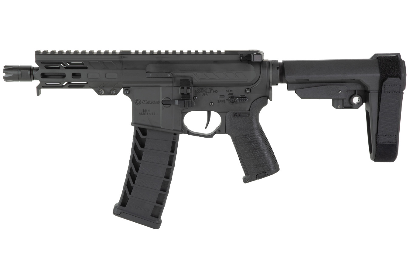 CMMG Banshee MK4 9MM Pistol with Brace Black