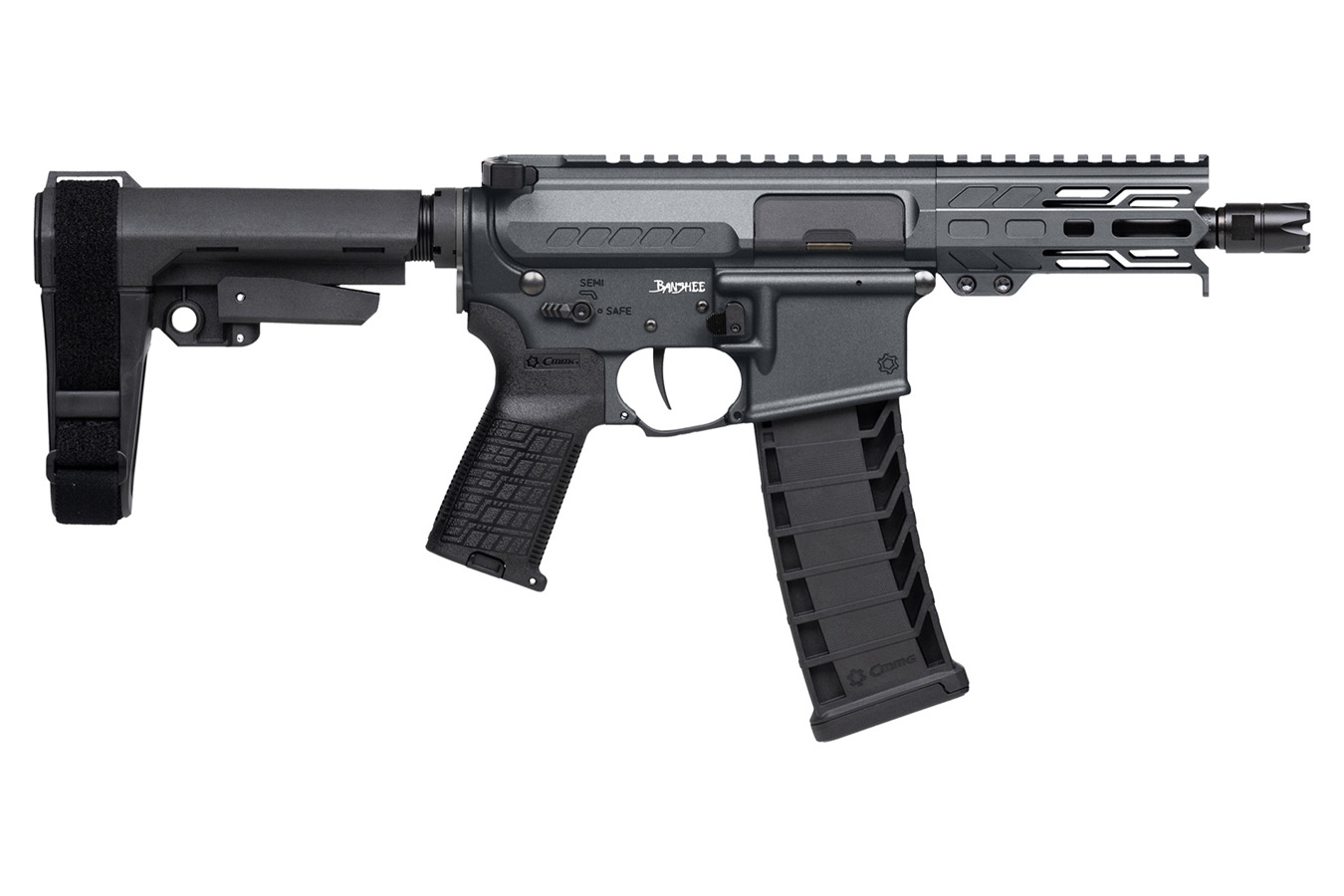 CMMG Banshee MK4 9MM Pistol with Brace Tungsten