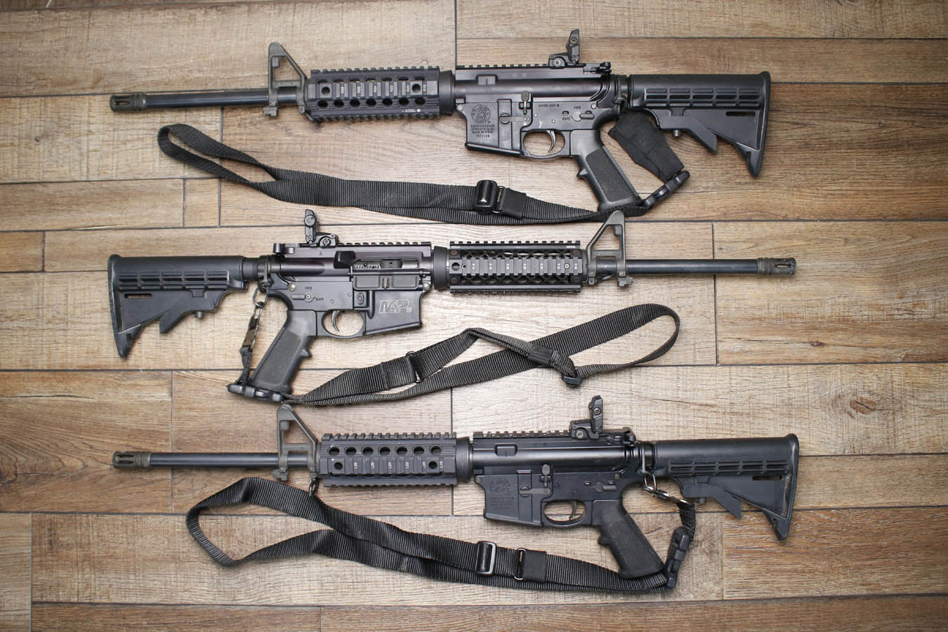 Smith & Wesson M&P-15 5.56mm Police Trade-In Rifles with Quad Rail (No Magazine)