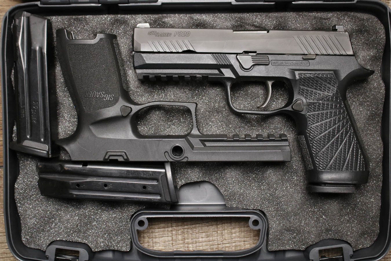 Sig Sauer P320 9mm Police Trade-In Pistol with Wilson Combat Frame and Youngstown Ohio PD Logo