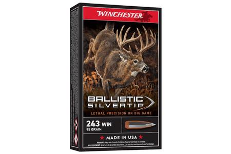 243 WIN 95 GR BALLISTIC SILVERTIP