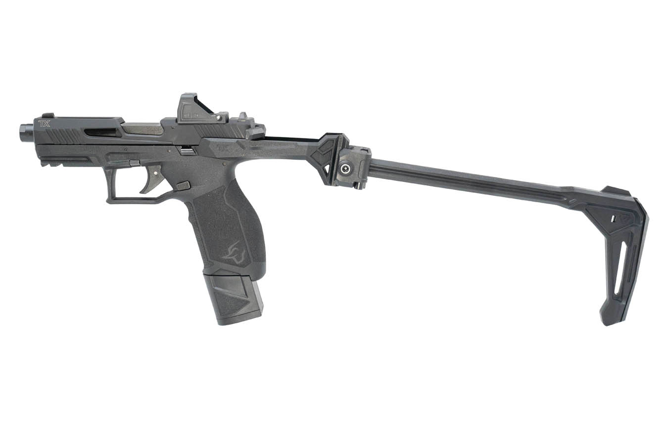 Taurus TX22 Gen2 22LR Rimfire Pistol with Brace and Viridian RFX-11 Green Dot