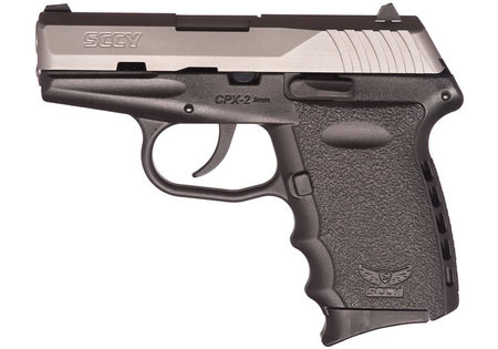 SCCY CPX-2 9mm Black Pistol with Stainless Slide