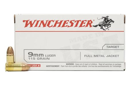 WINCHESTER AMMO 9mm Luger 115 gr FMJ 50/Box