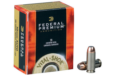 Federal 10mm Auto 180 gr Trophy Bonded JSP Vital-Shok 20/Box