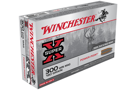 Winchester 300 Win Mag 180 gr Power Point Super X 20/Box