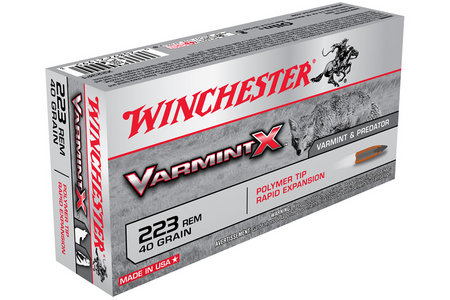 Winchester 223 Rem 40 gr Polymer Tip Varmint X 20/Box