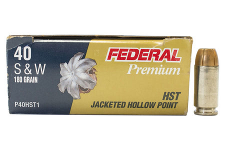 Federal 40SW 180 gr HST Tactical Trade Ammo 50/Box