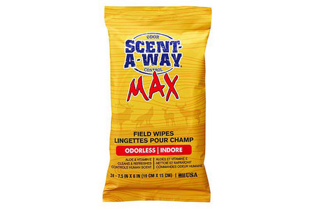 SCENT-A-WAY ODORLESS MAX FIELD WIPES
