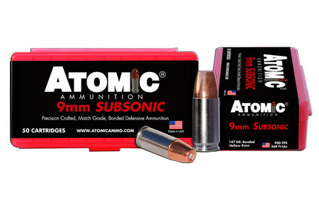 9MM 147 GR SUBSONIC BONDED MATCH HP