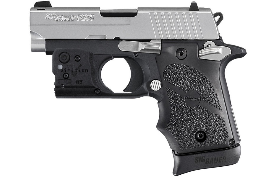 Sig Sauer P238 Two-Tone 380 ACP Centerfire Pistol with Viridian R5 Red ...