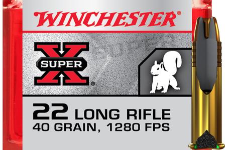 Winchester 22LR 40 gr Power-Point Copper Plated Super X 100/Box