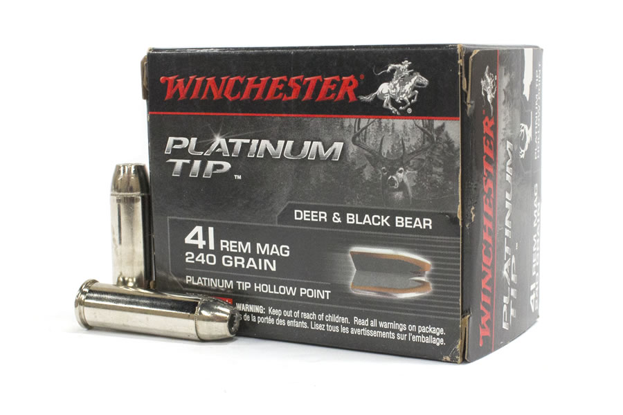 Winchester 41 Rem Mag 240 gr Hollow Point Platinum Tip 20/Box