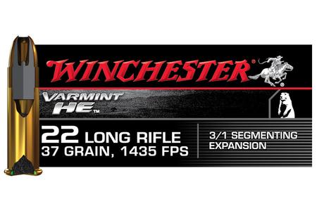 Winchester 22LR 37 gr Fragmented Hollow Point Varmint HE 50/Box
