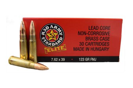 7.62X39MM 123 GR FMJ RED ARMY ELITE