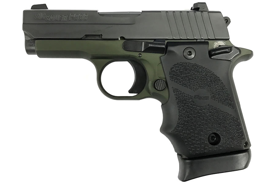 Sig Sauer P938 9mm Army Green Anodized Carry Conceal Pistol Vance